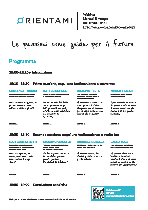 Locandina Webinar Passioni